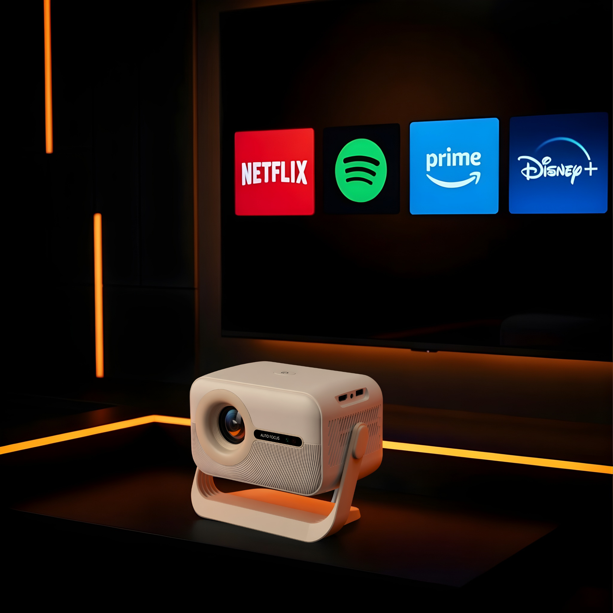 android tv projektor, inbyggda appar