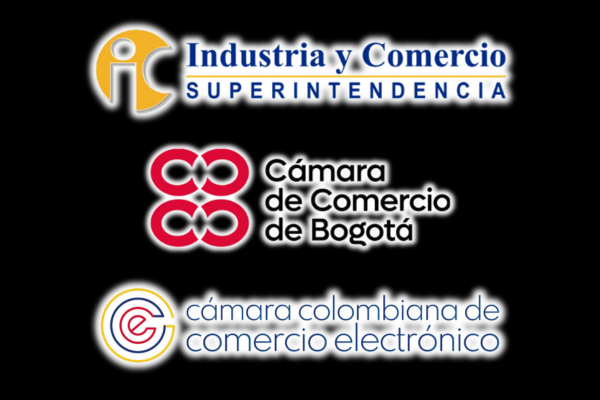 Respaldo institucional del comercio en Colombia: Superintendencia de Industria y Comercio, Cámara de Comercio de Bogotá y Cámara Colombiana de Comercio Electrónico.