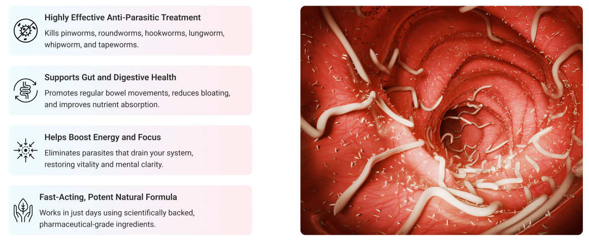 GutFlush™ Effective Parasite Elmination Clinically Tested