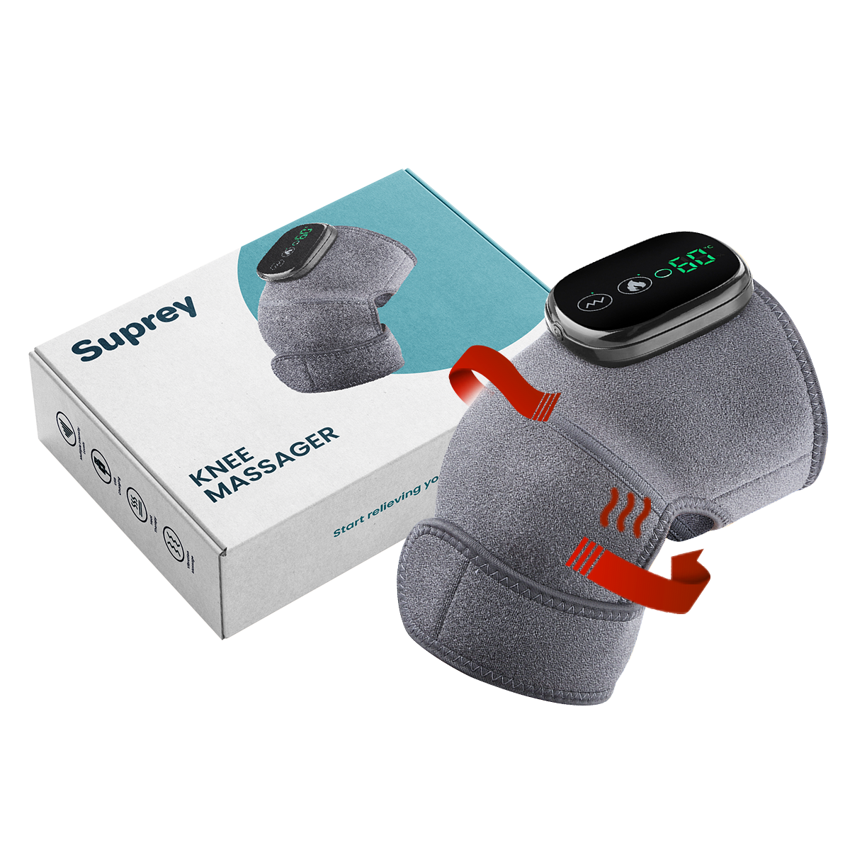 Suprey™ Knie Massager | Blijvende verlichting in slechts 15 minuten per ...