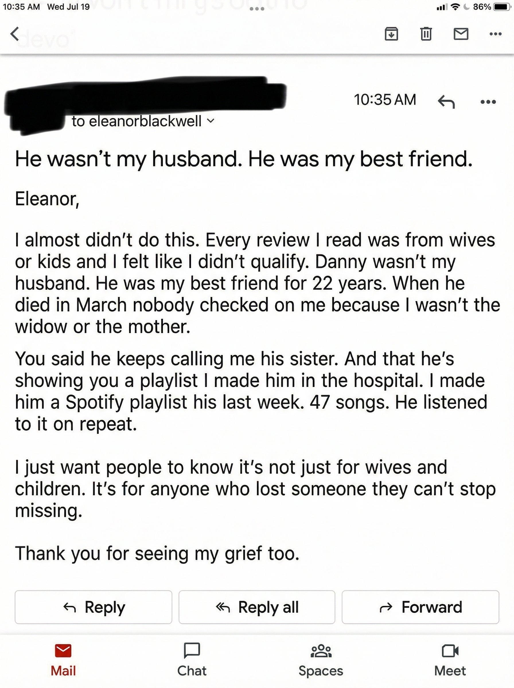 Customer review