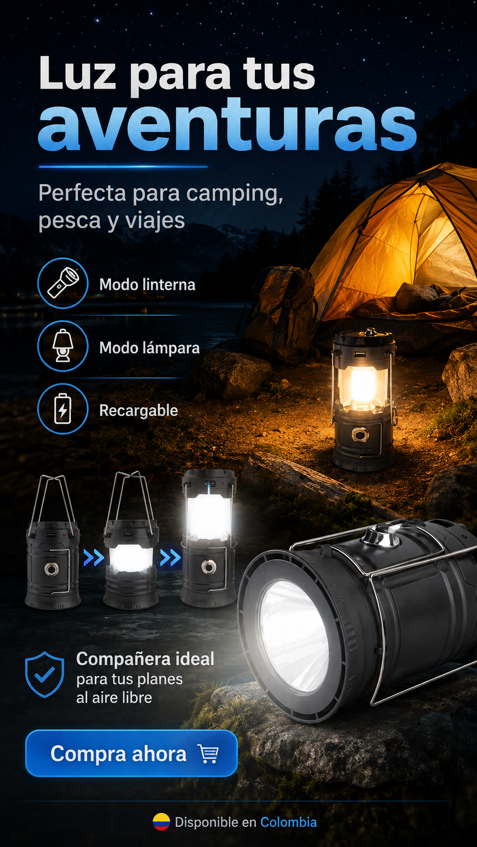 CampLight Pro - Detalles del Producto