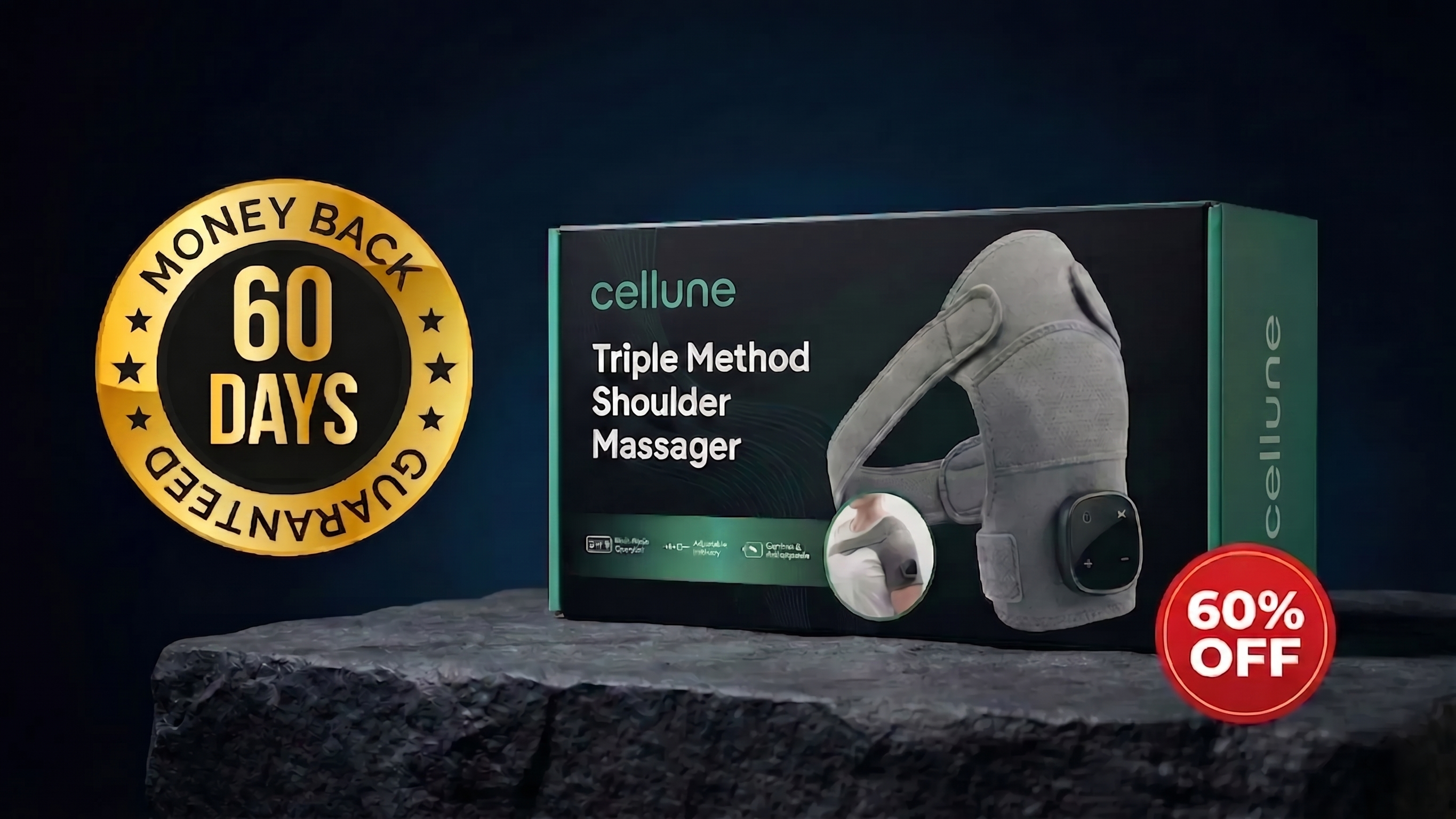 Cellune Triple Method Shoulder Massager