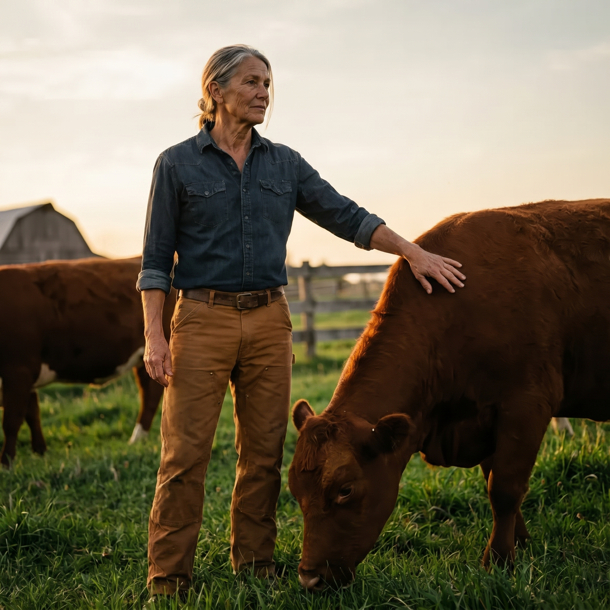 Farm setting representing grass-fed beef tallow sourcing