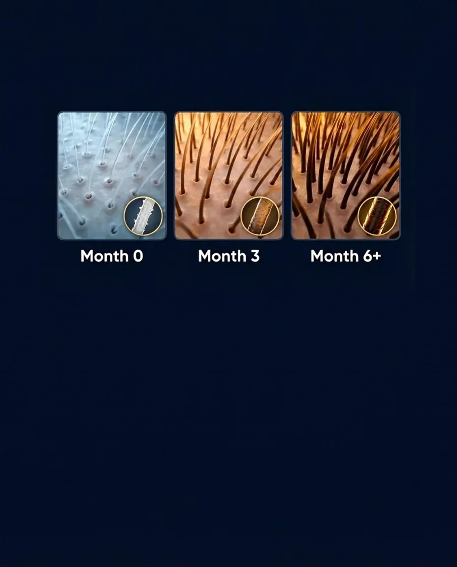 Hair growth timeline