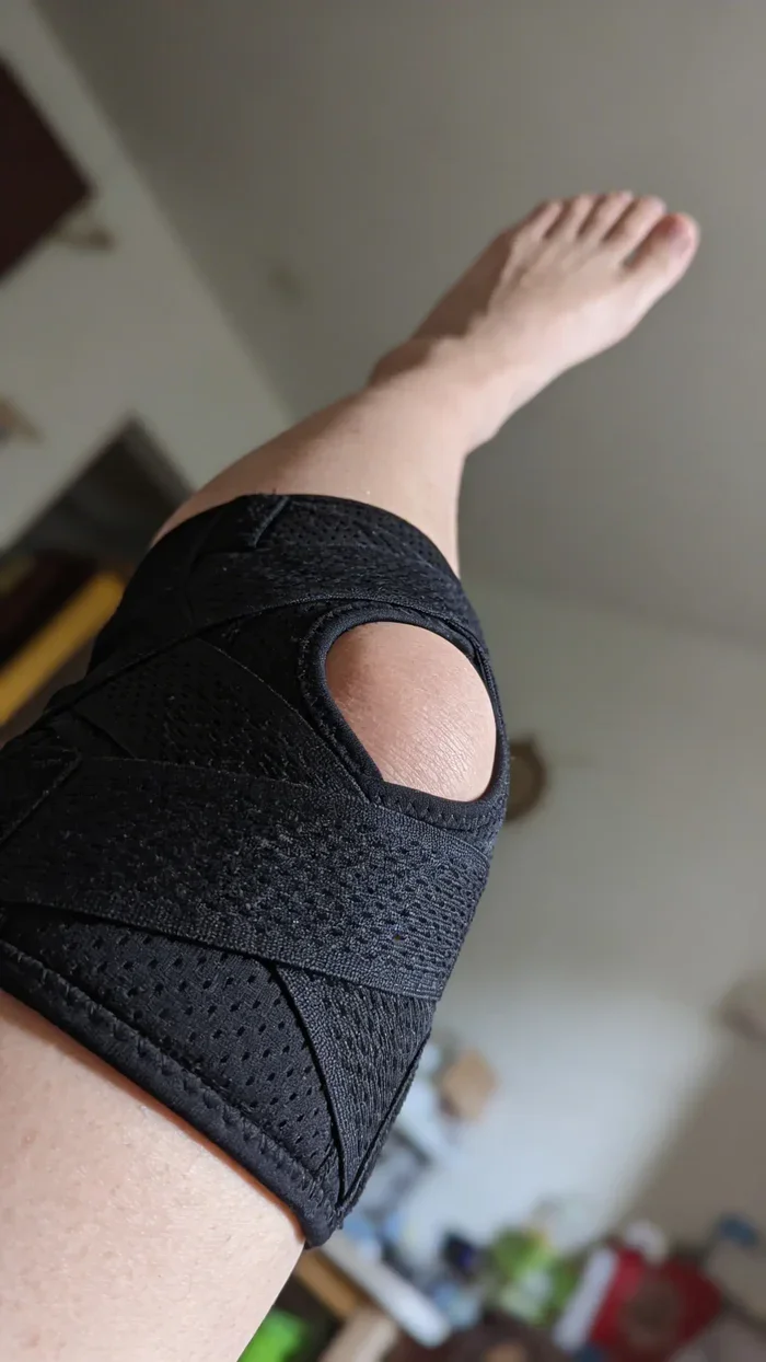 Mike wearing his TrueForm brace