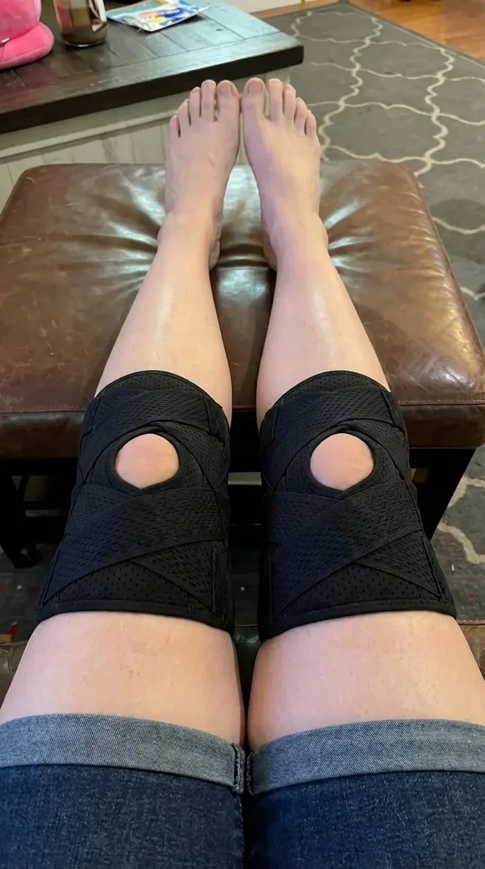 Linda wearing her TrueForm brace