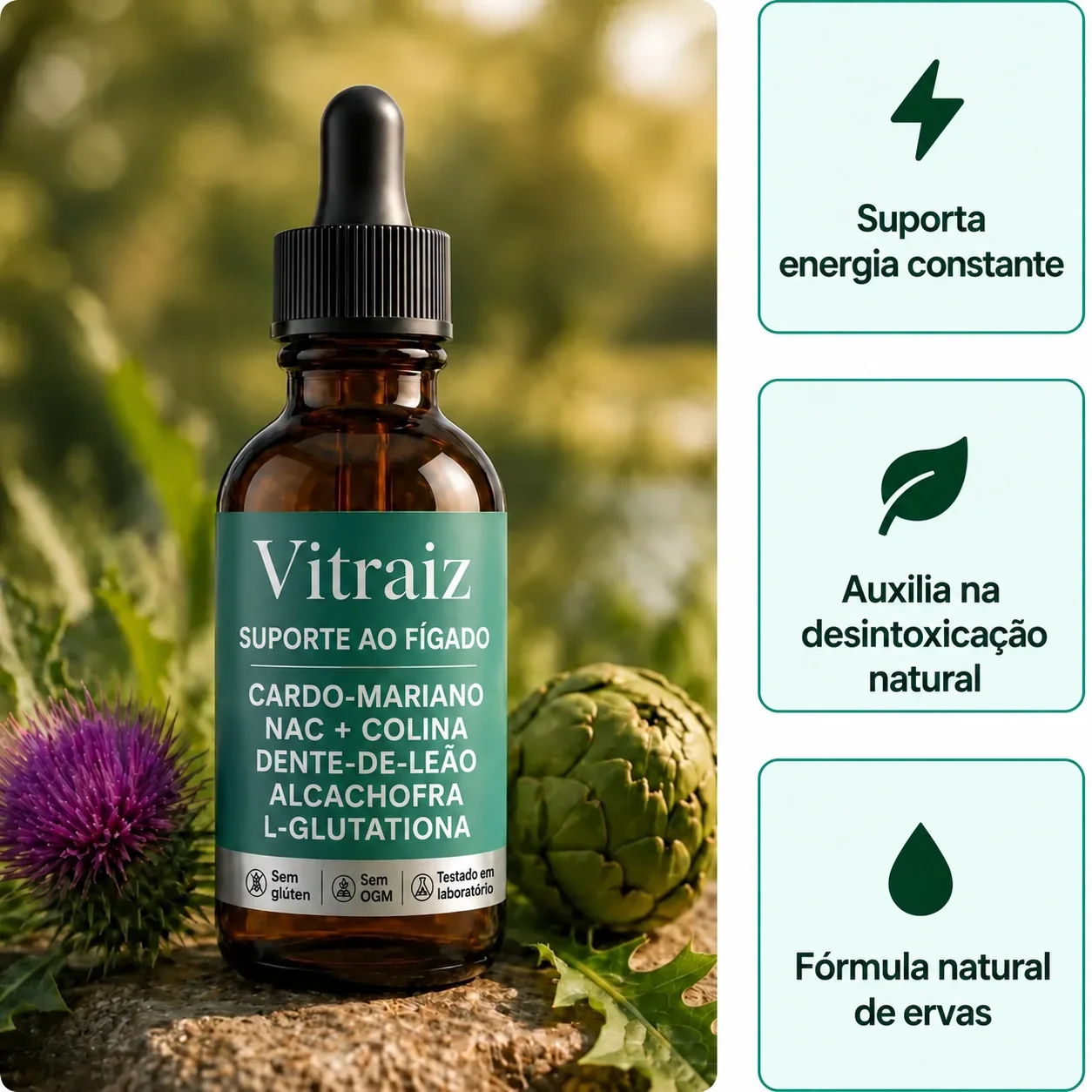 Vitraiz suporte ao fígado