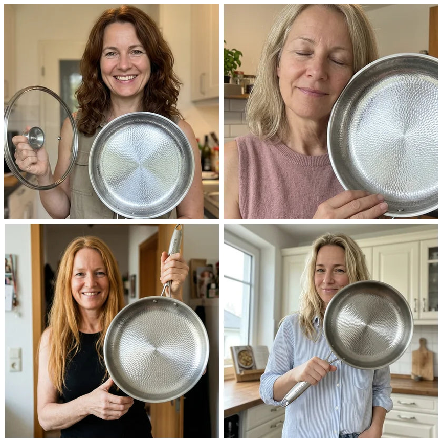 Customers with their TitaniumPro pan