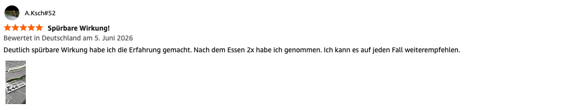 Verifizierter Kauf: Besserung nach 3 Wochen