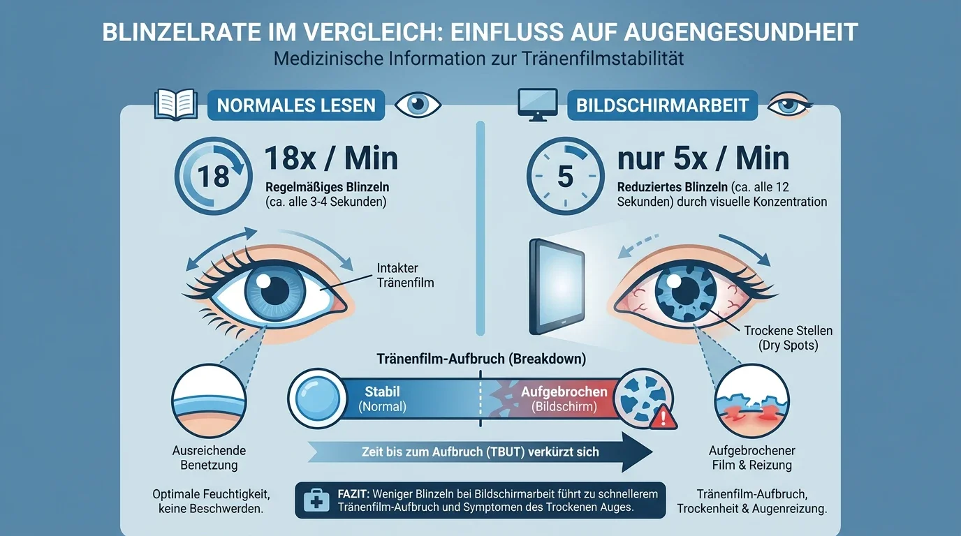 Infografik: Tränenfilm-Aufbruch bei Gefäßstress