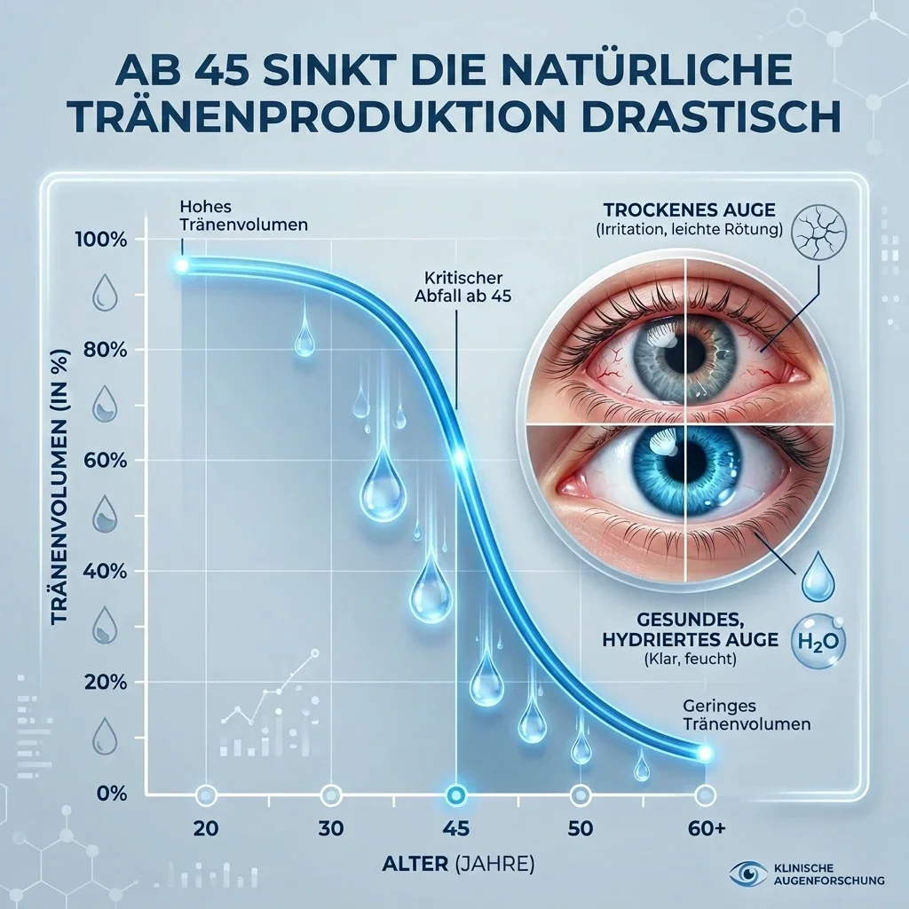 Tränenproduktion im Alter ab 45