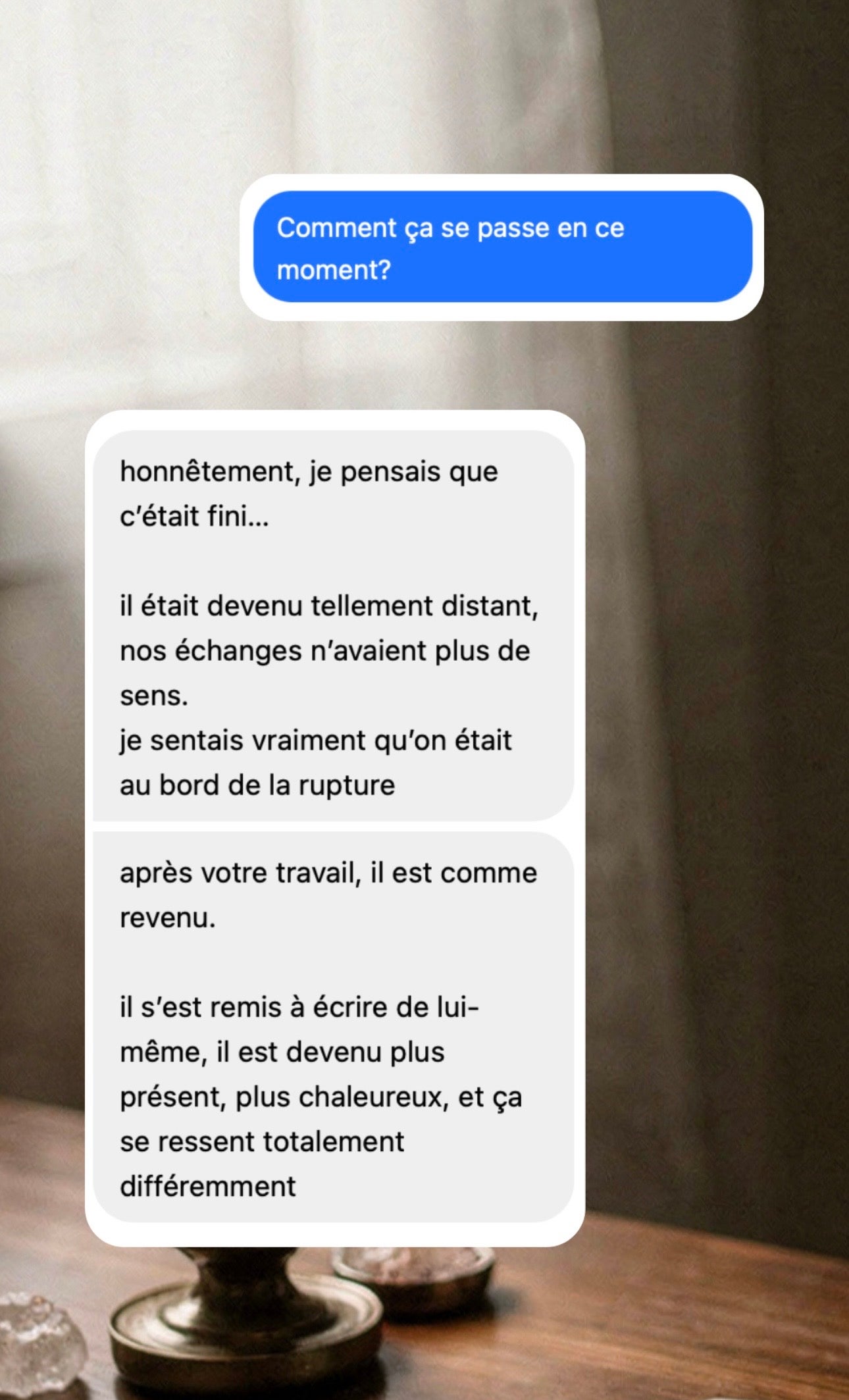Retour cliente Rituel Retour Affectif