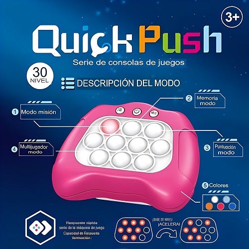 Pop-it QuickPush Juguete electrónico Sensorial