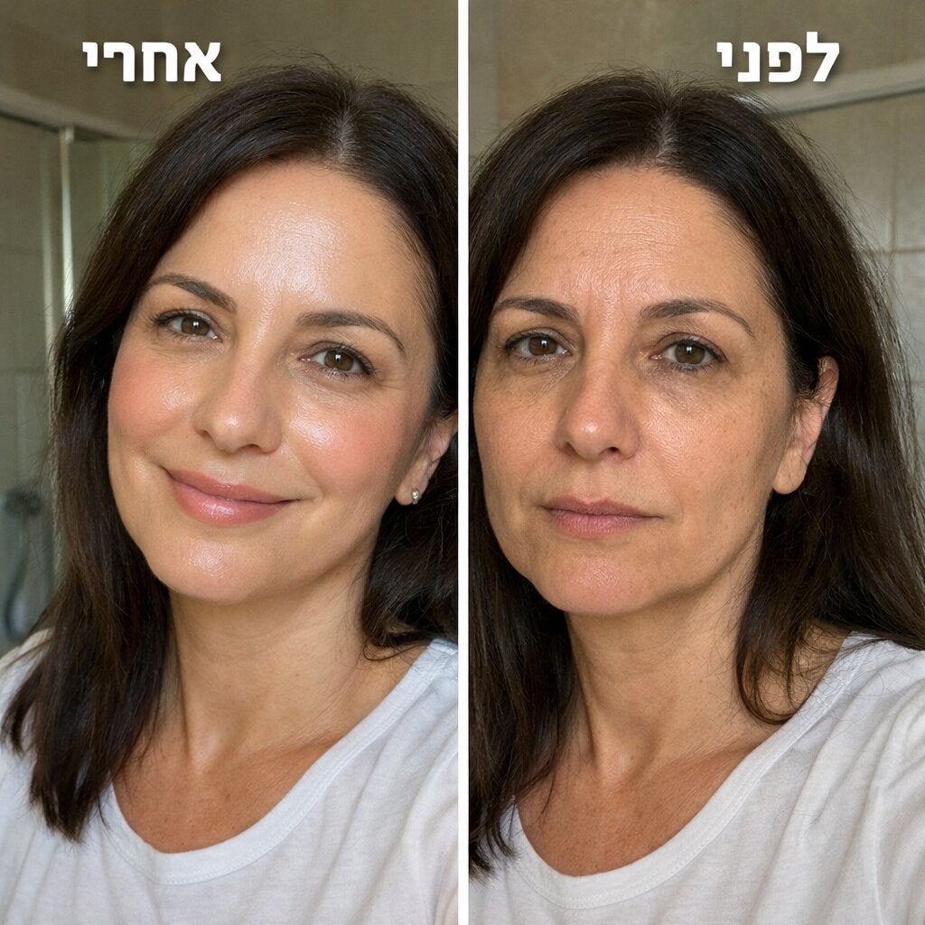 לפני ואחרי 30 יום עם הפרוטוקול הוורוד