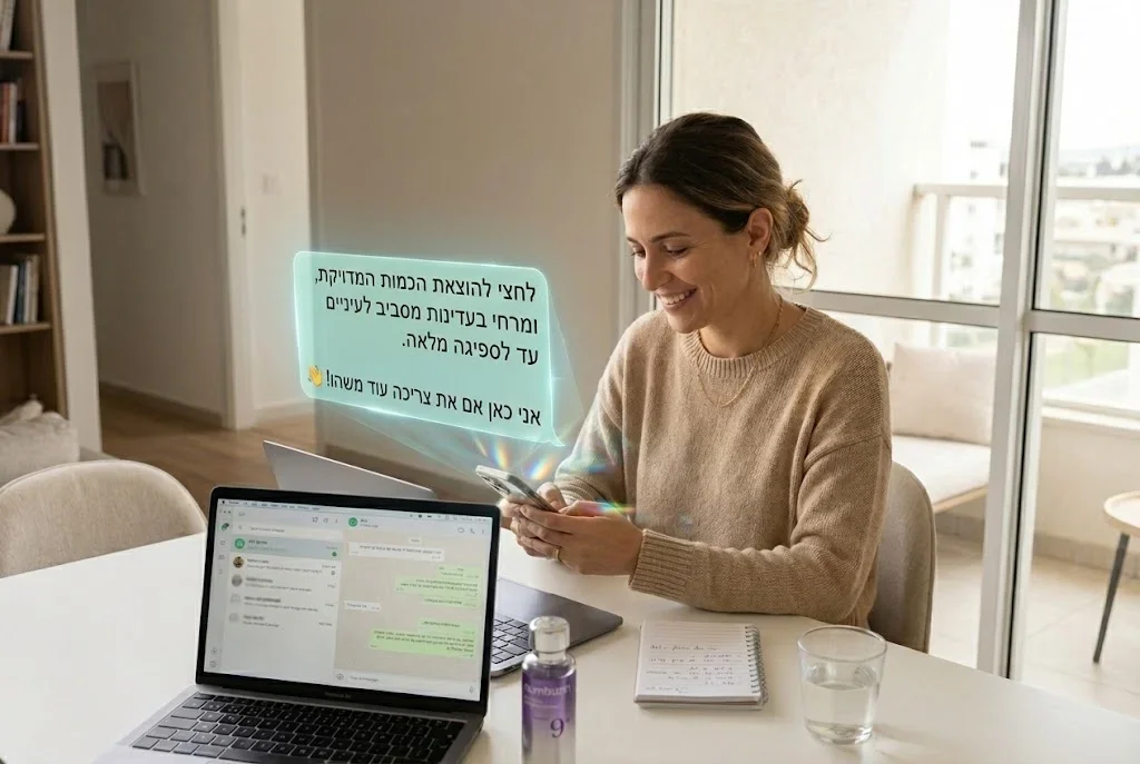 ליווי אישי בוואטסאפ — צוות מענה מקצועי