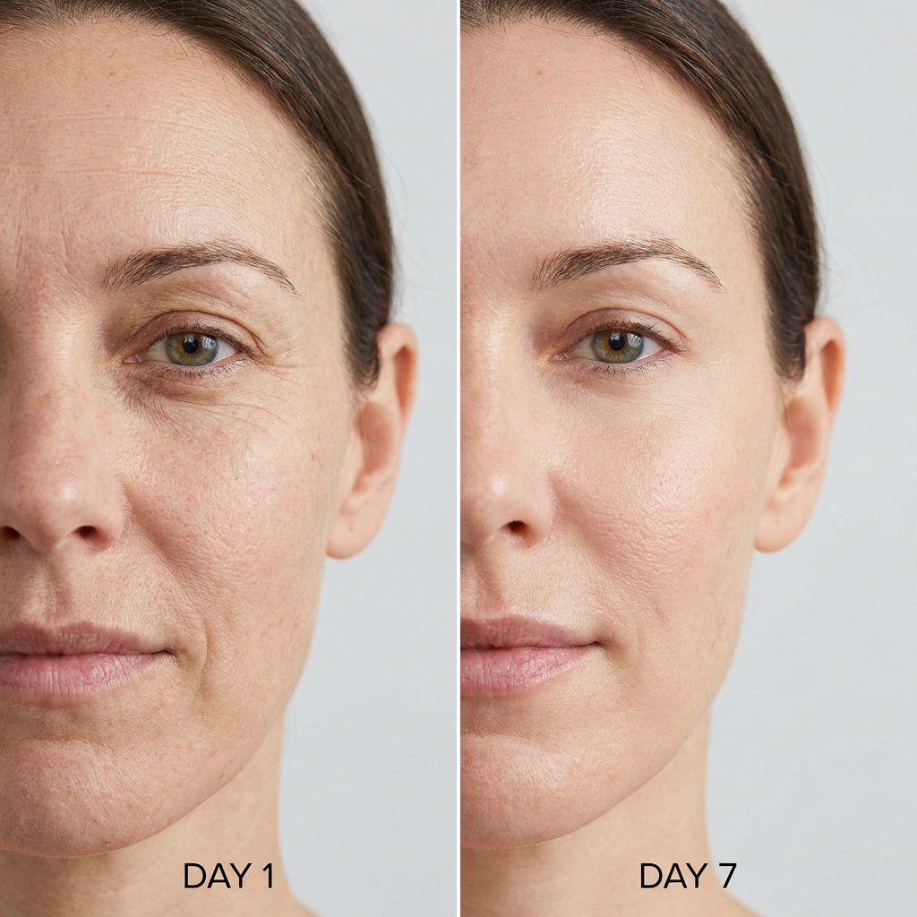 3. Fine Lines Visibly Smoother in Just 2 Days