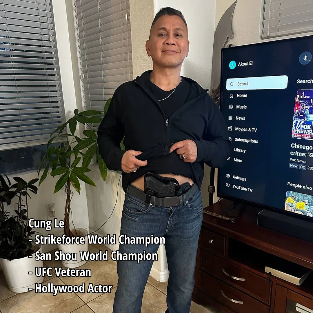 Cung Le wearing the Fujobi