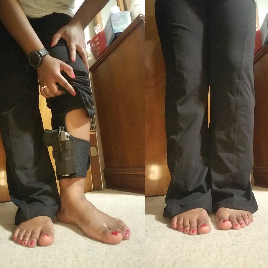 Seated draw ankle holster