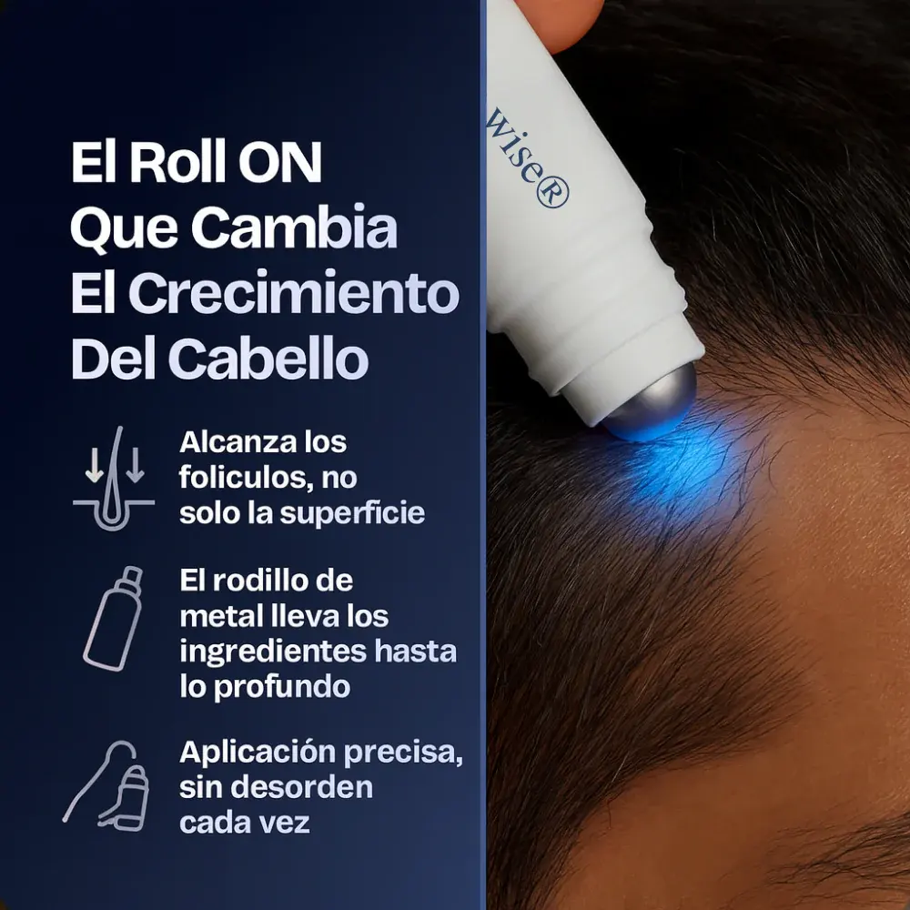 Aplicación roll-on Crecimiento Capilar