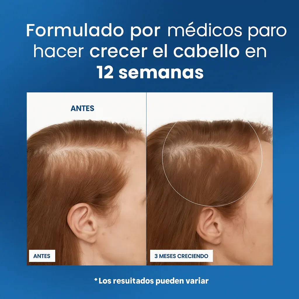 Resultado visual capilar mujer