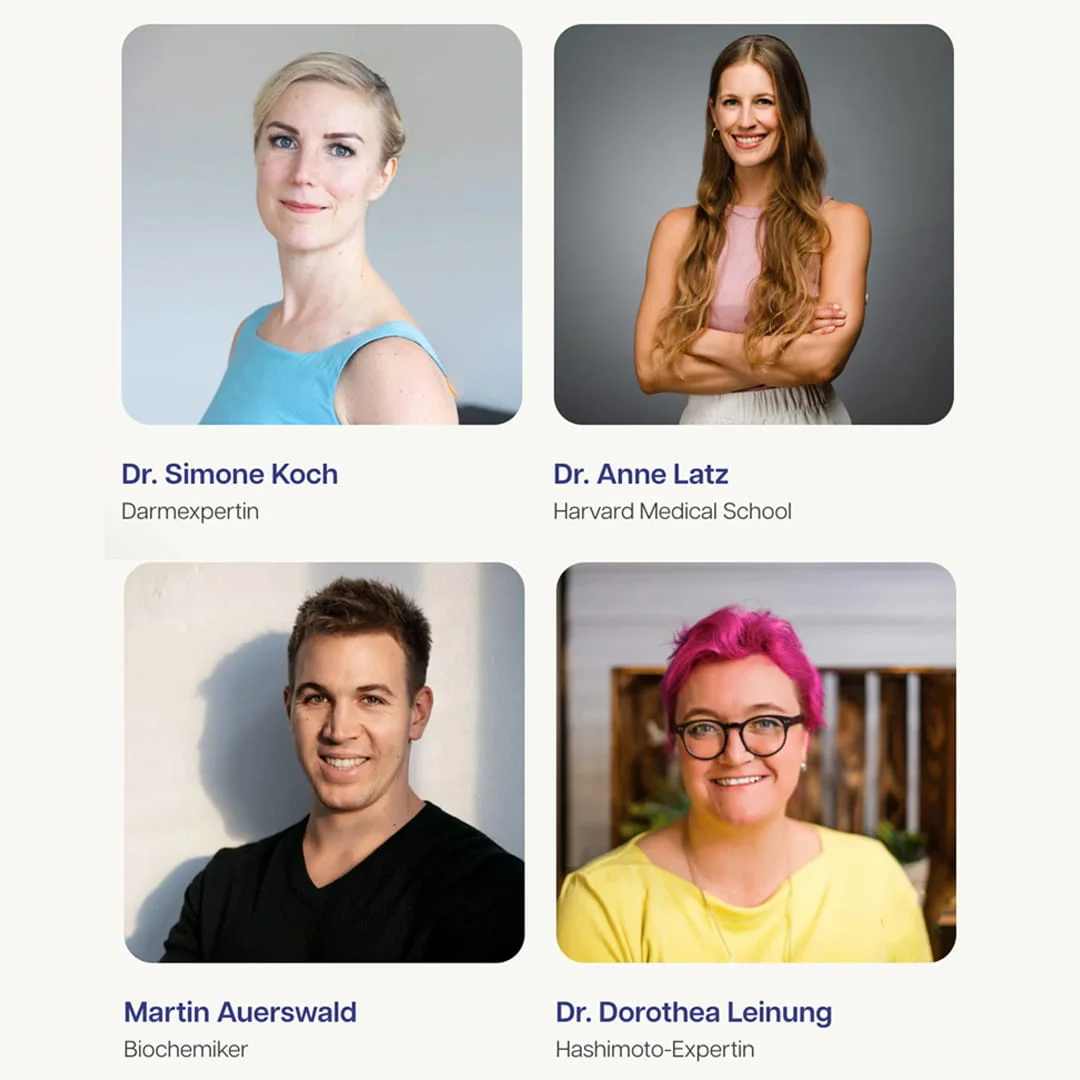 Vier Gesundheitsexpertinnen und Gesundheitsexperten des everydays Teams