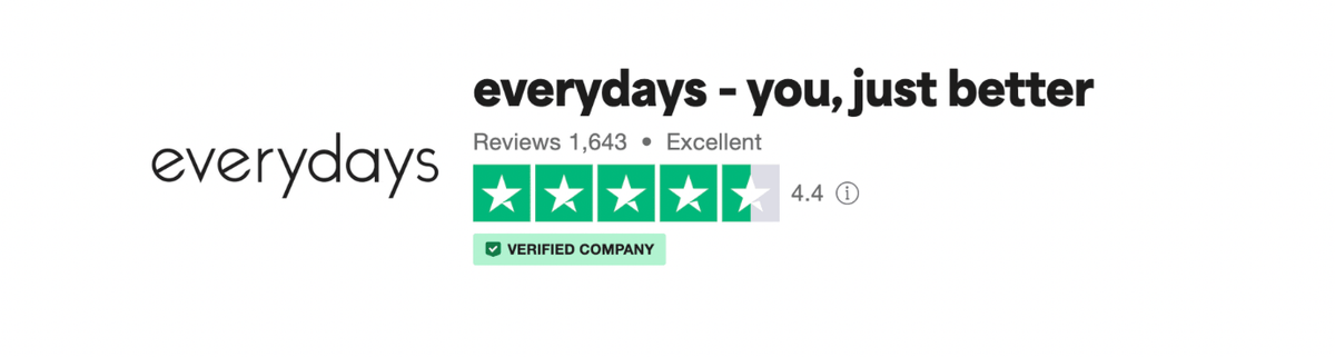 everydays – you, just better. 4.4 von 5, Verified Company