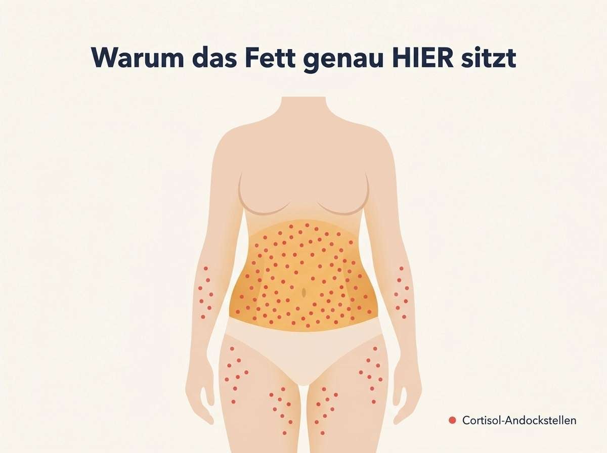 Warum das Fett besonders am Bauch sitzt