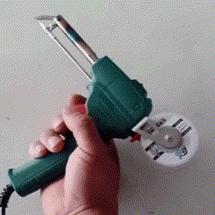 Pistola de Soldar en acción