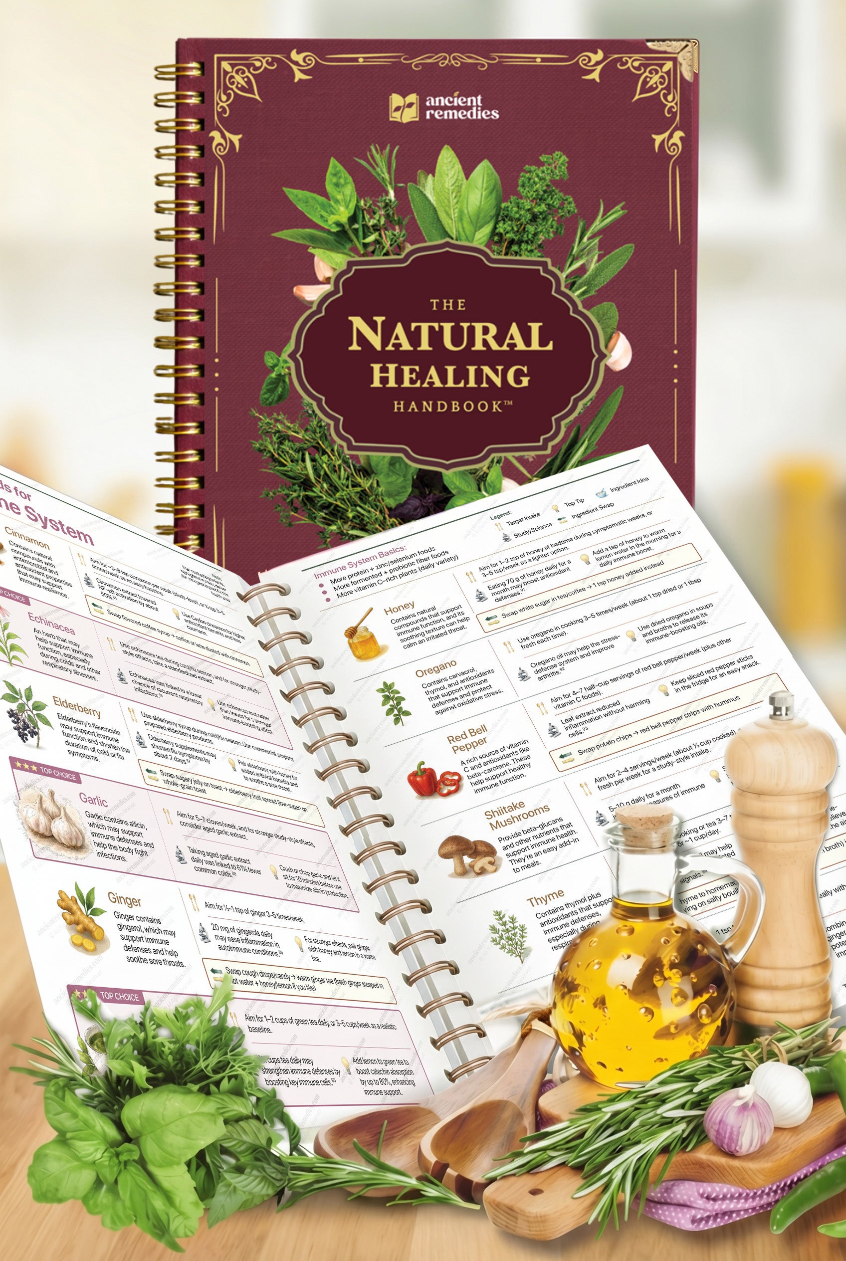 Ancient Remedies Book Open Pages