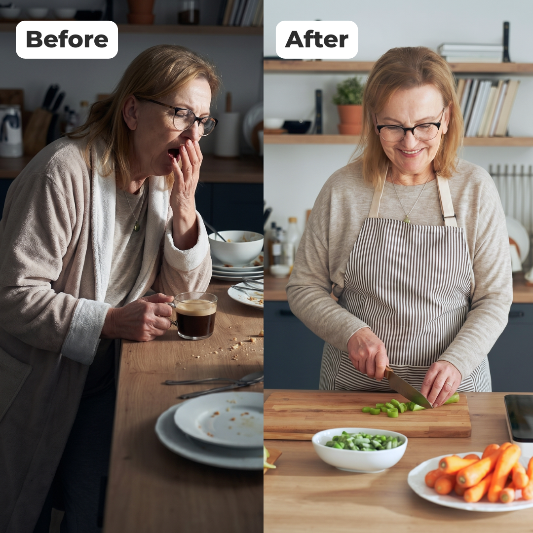 Before and after results