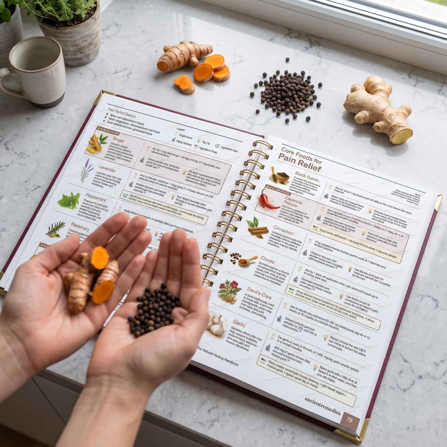 Natural remedy recipe page