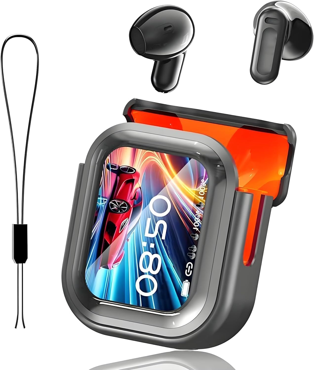 NE20 AI-Übersetzer-Ohrhörer mit LCD-Touchscreen