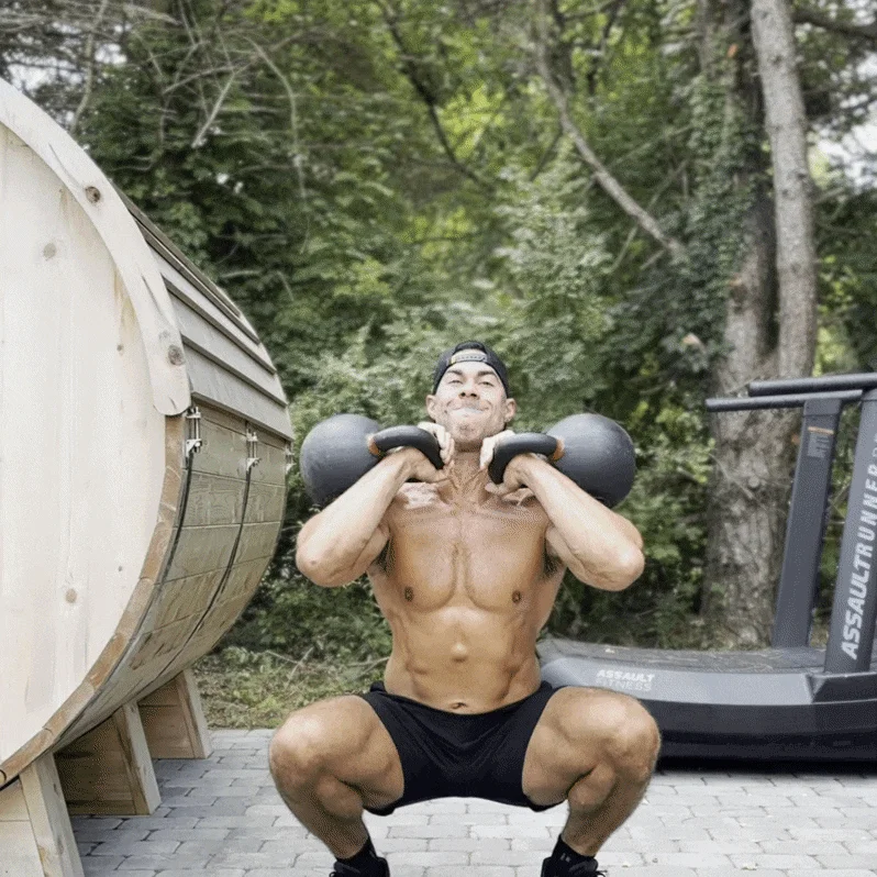 Hombre entrenando