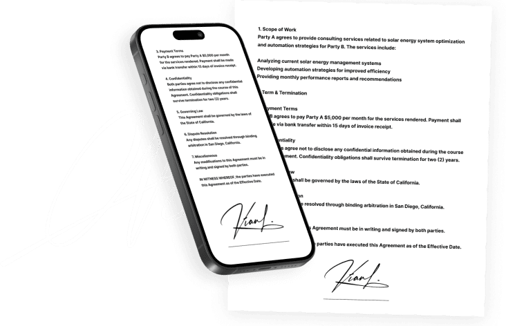 Handmade signatures by professional calligraphers | Callisign