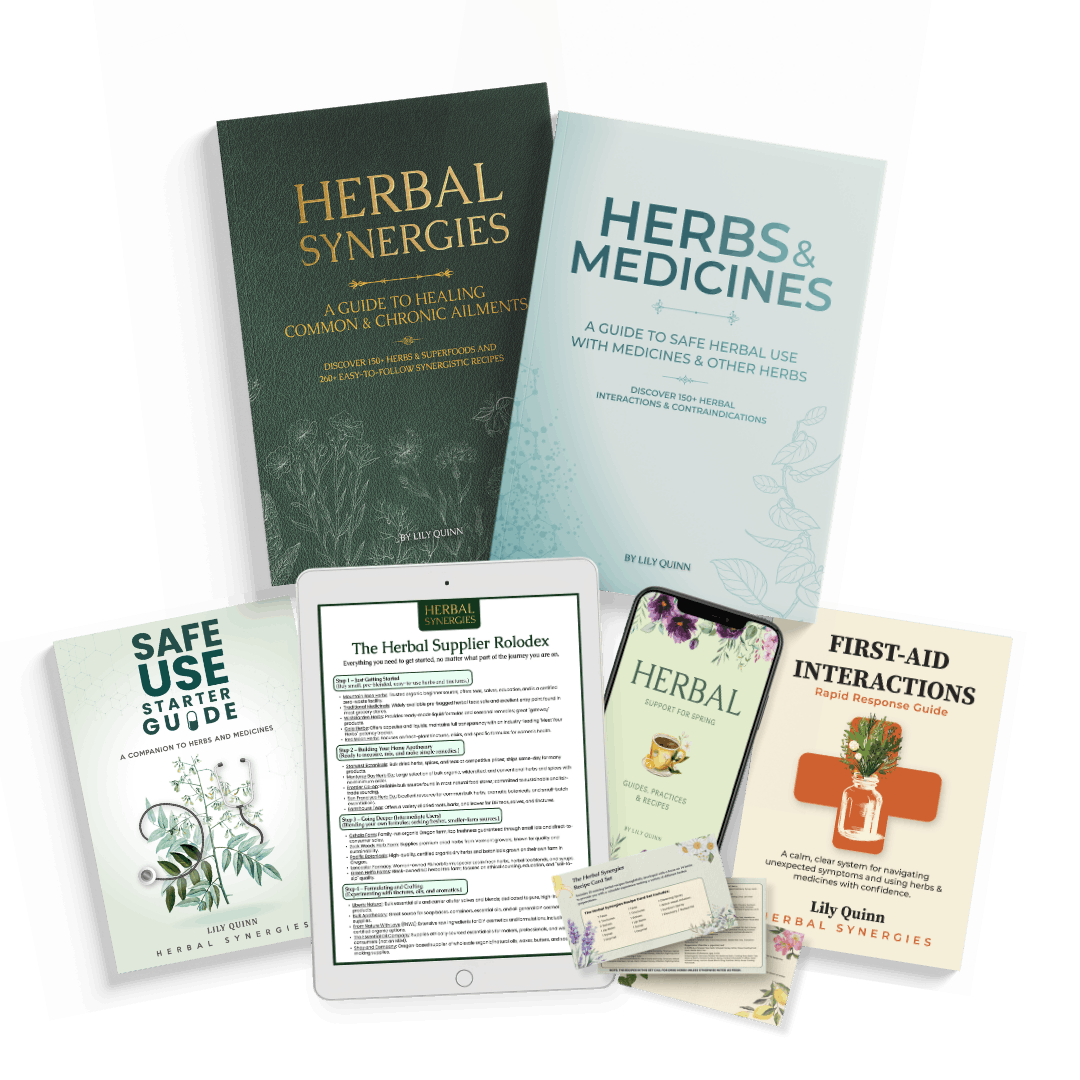 Herbal Synergies + Herbs & Medicines — the complete two-book system with 5 bonuses