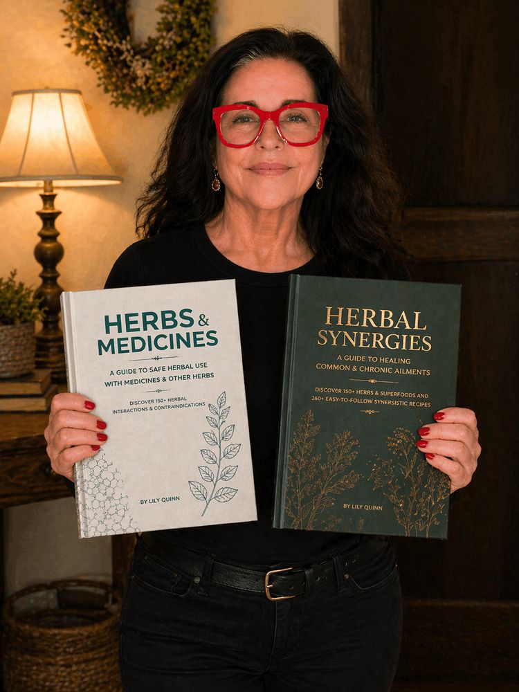 Reader holding the books