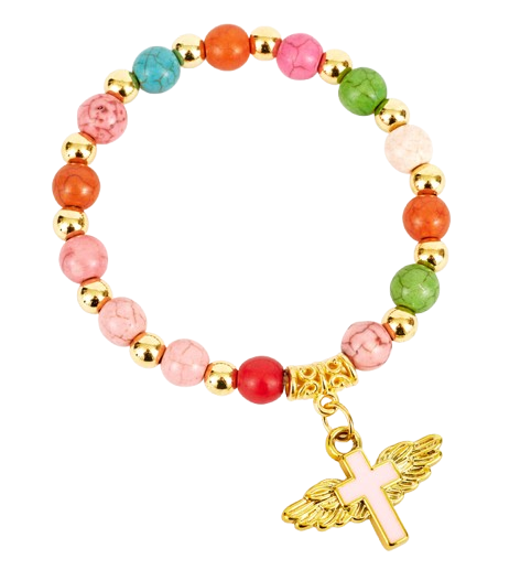 Rainbow Guardian Angel Bracelet