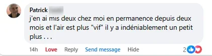 Commentaire Facebook de Patrick sur Kora Air.
