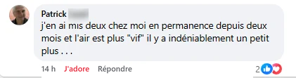 Commentaire Facebook de Patrick sur Kora Air.