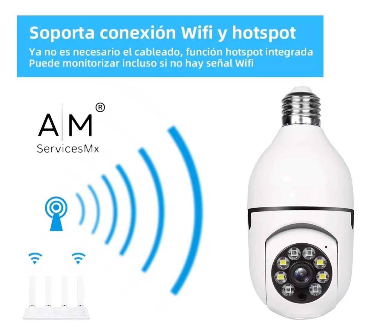 Foco Security-Cam© - Foco Seguridad Iluminación LED