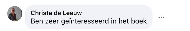 Facebook reactie van een lezer