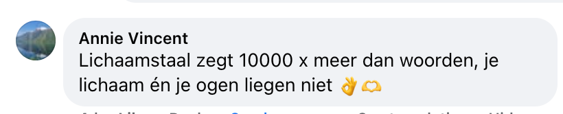 Facebook reactie van een lezer