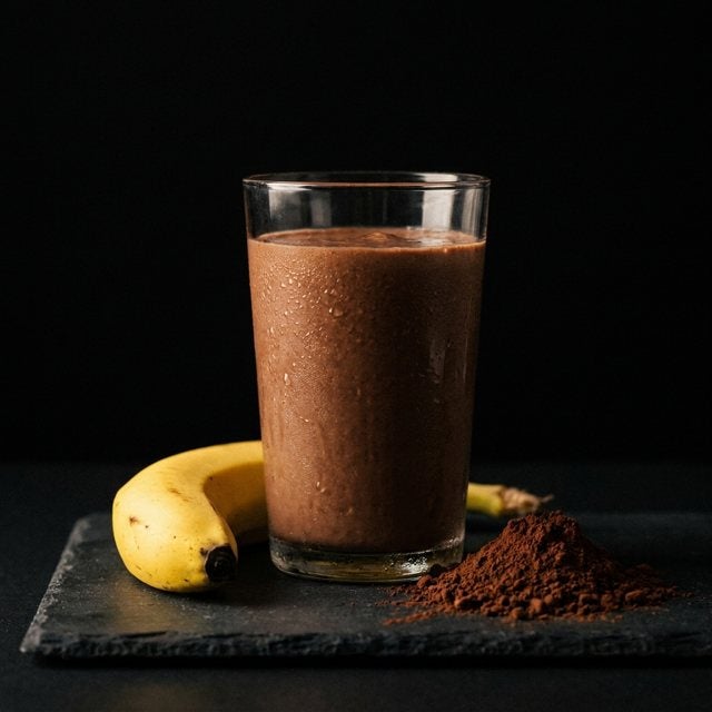 Chocolate banana smoothie