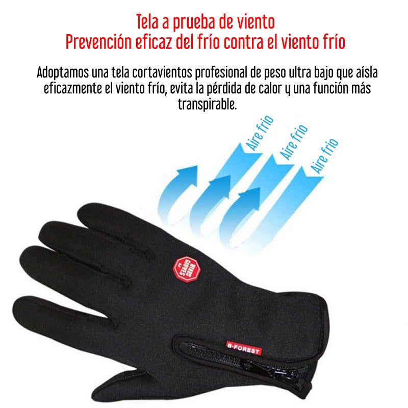 Guantes Para Moto Ciclismo Dedo Touch Protección Invierno – Calzs.cl