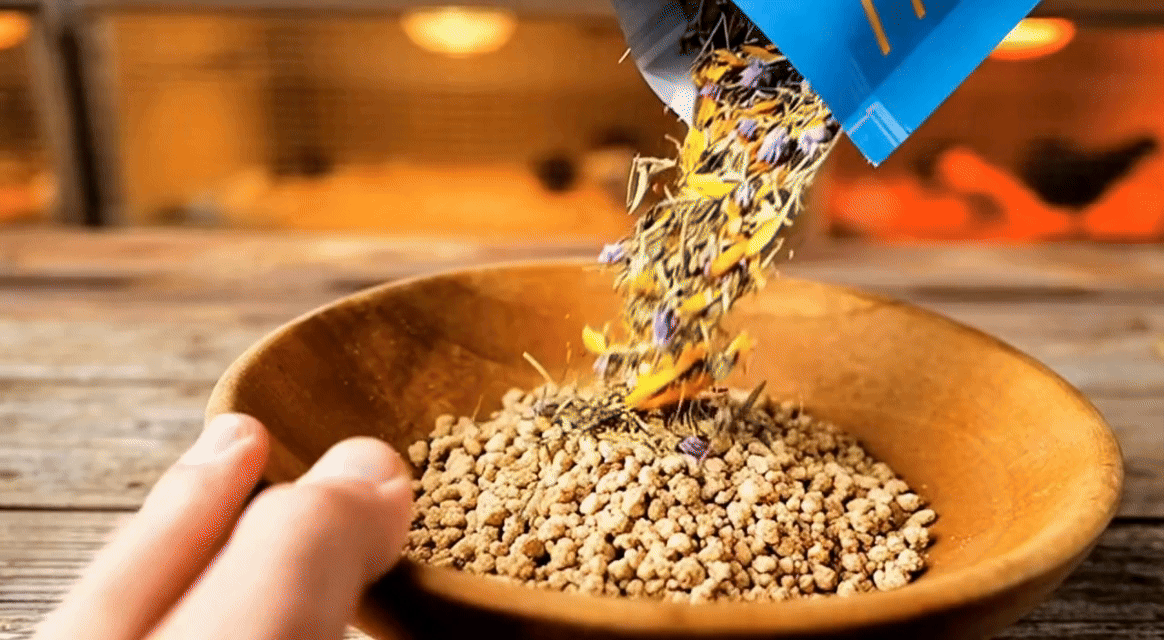 Sprinkle herbs
