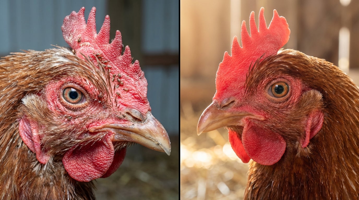 Week 1-2 clean coop healthy hens