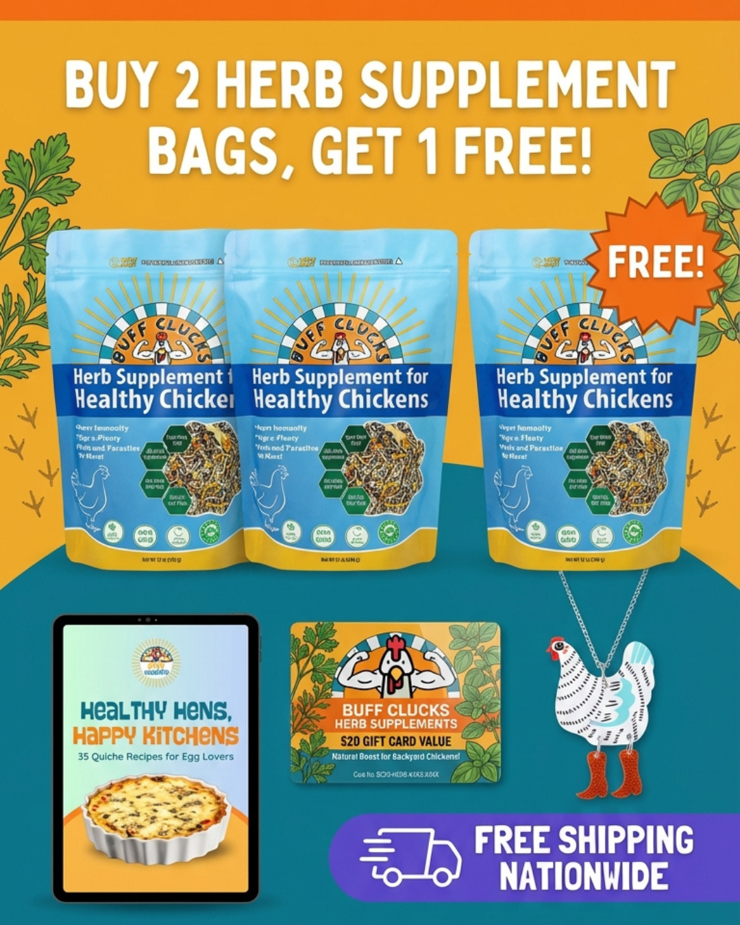 Buff Clucks Herb Supplement