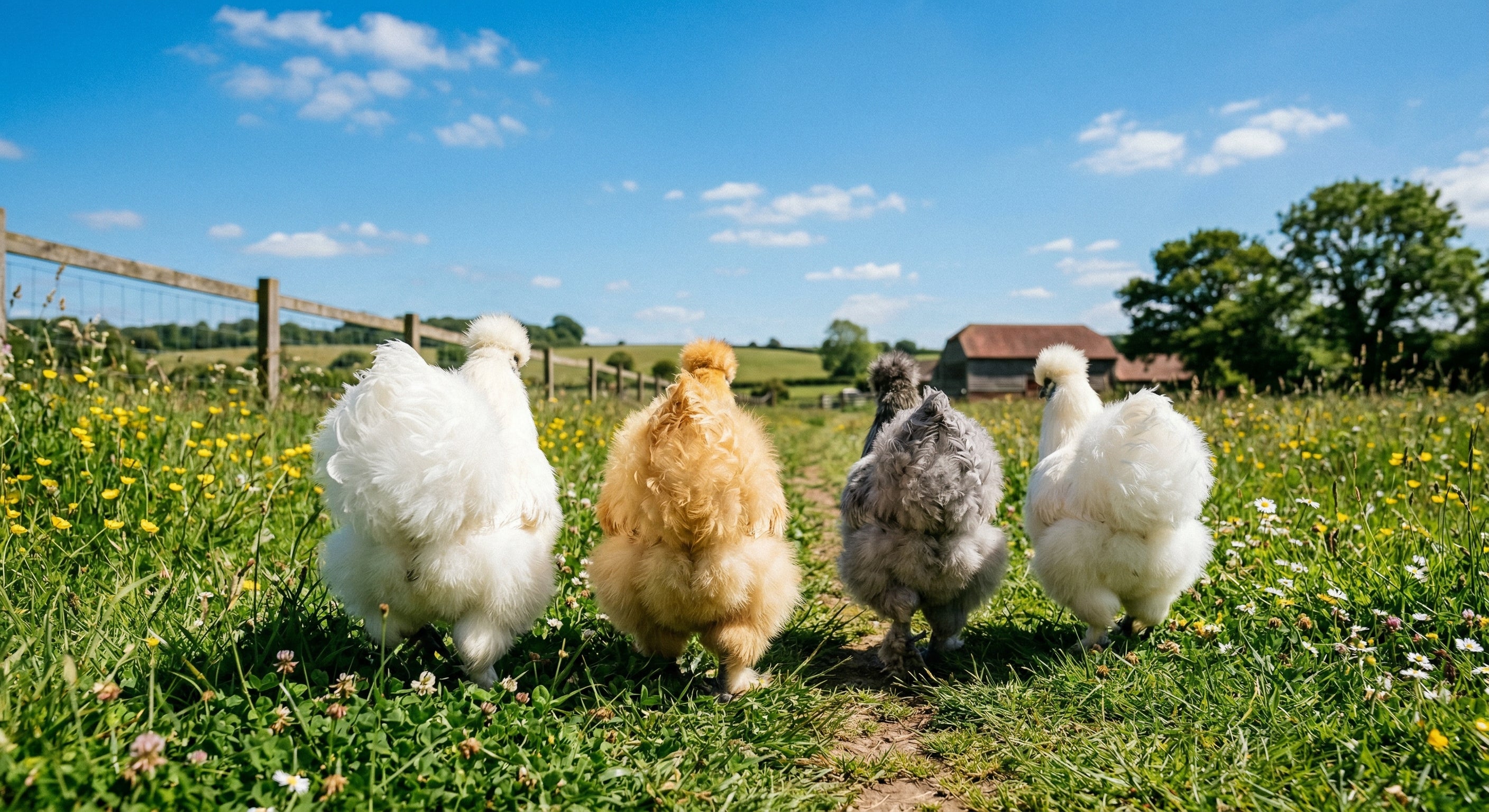 Healthy fluffy butt chicken