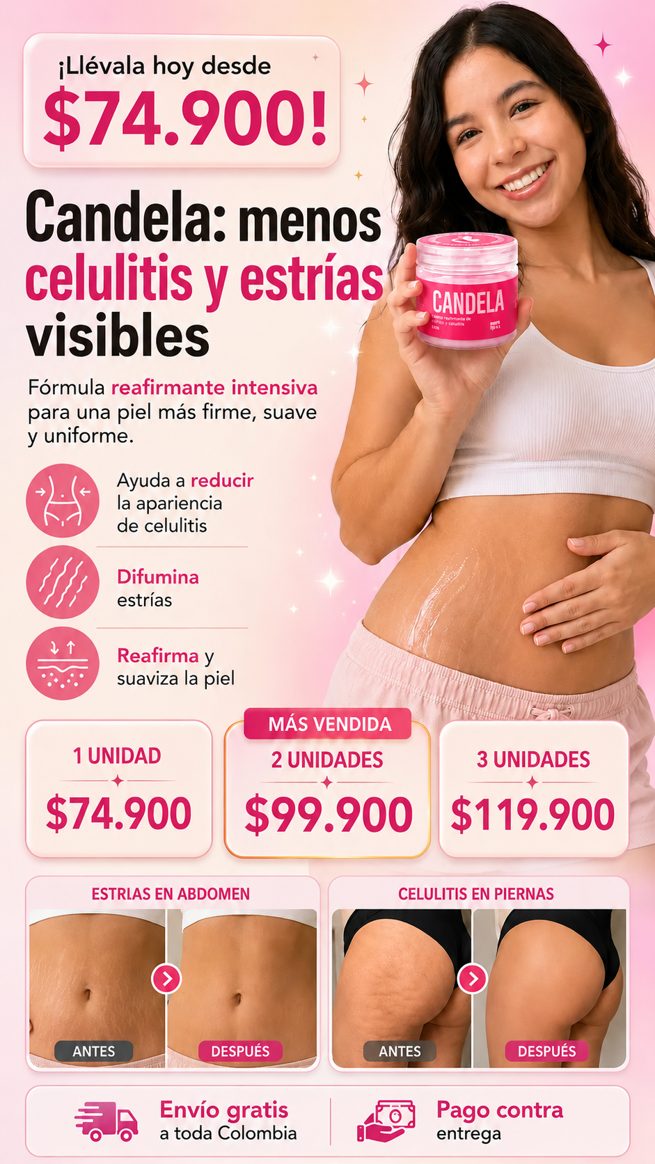 Crema Candela para estrías
